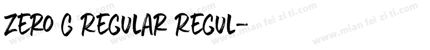 Zero G Regular Regul字体转换